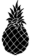 A simple black silhouette of a trophy.