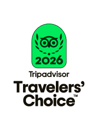 Tripadvisor Travelers' Choice 2026 award logo featuring an owl and laurel design.